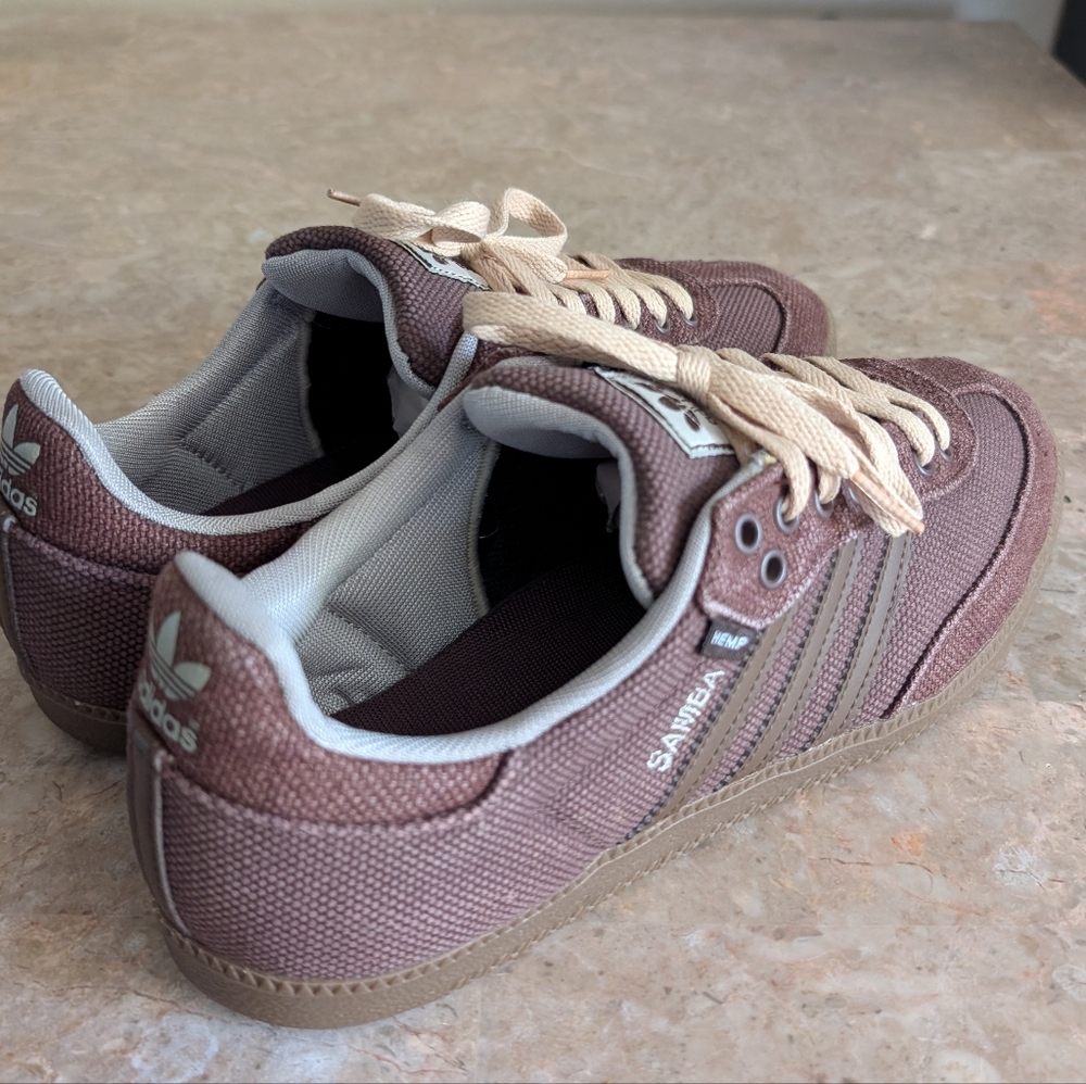 Adidas Hemp Samba Rare Chocolate Brown (2013) #G99555 Men's Size 10.5 No Box - Picture 7 of 14